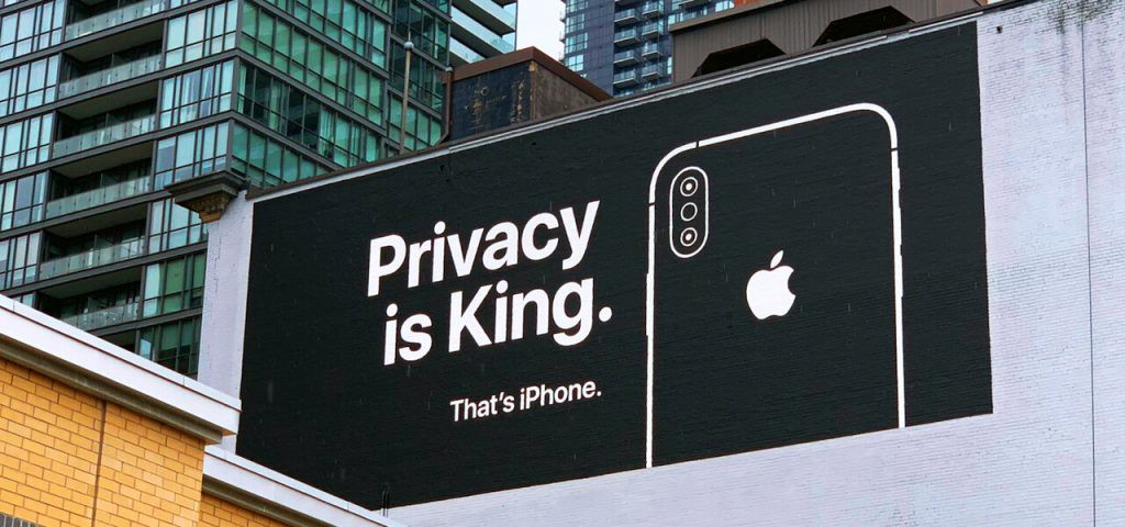 Apple billboard on privacy