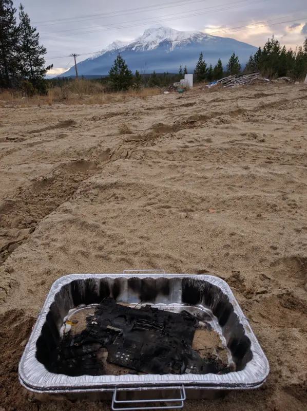 Peter Todd Torched Laptop